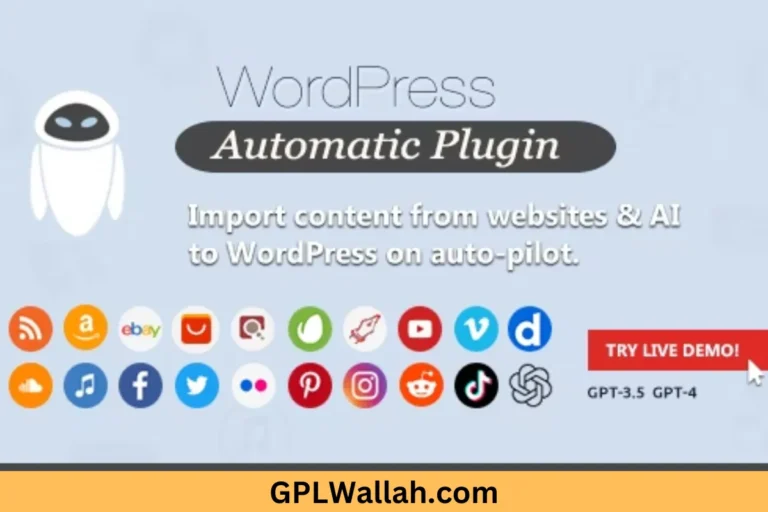 WordPress Automatic Plugin is a tool designed to help website owners and bloggers automate their content creation process.