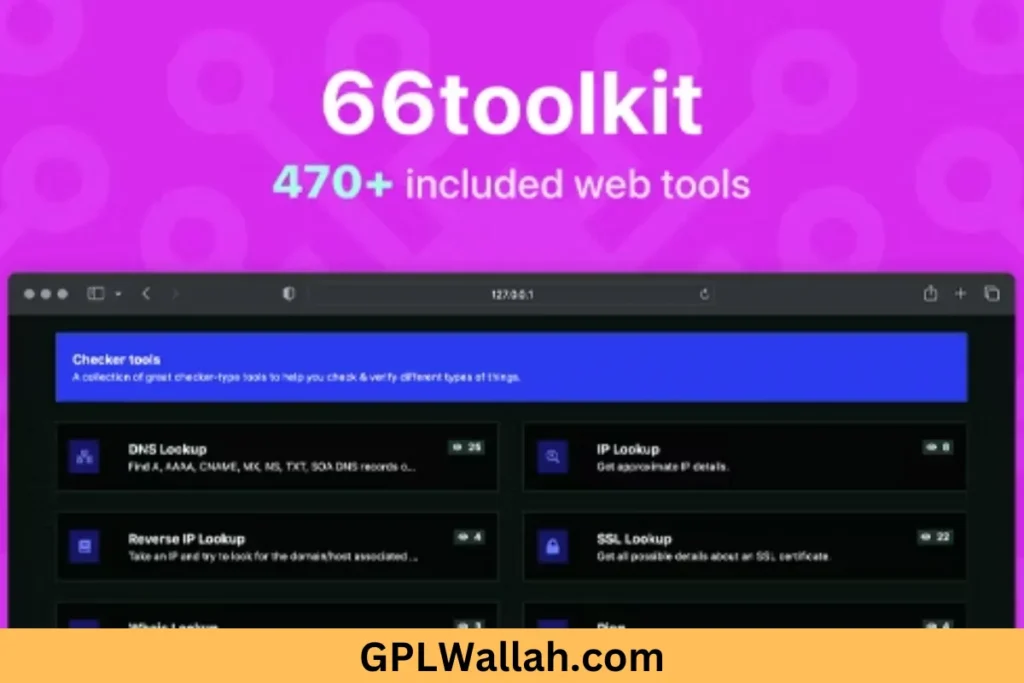 The 66toolkit serves as a comprehensive SAAS web tools system script, meticulously crafted to empower web developers, designers, and marketers in constructing exceptional websites and optimizing their workflow. With its rich array of functionalities, it facilitates website creation, optimization, analytics, and marketing automation, consolidating all the necessary components in one cohesive platform.