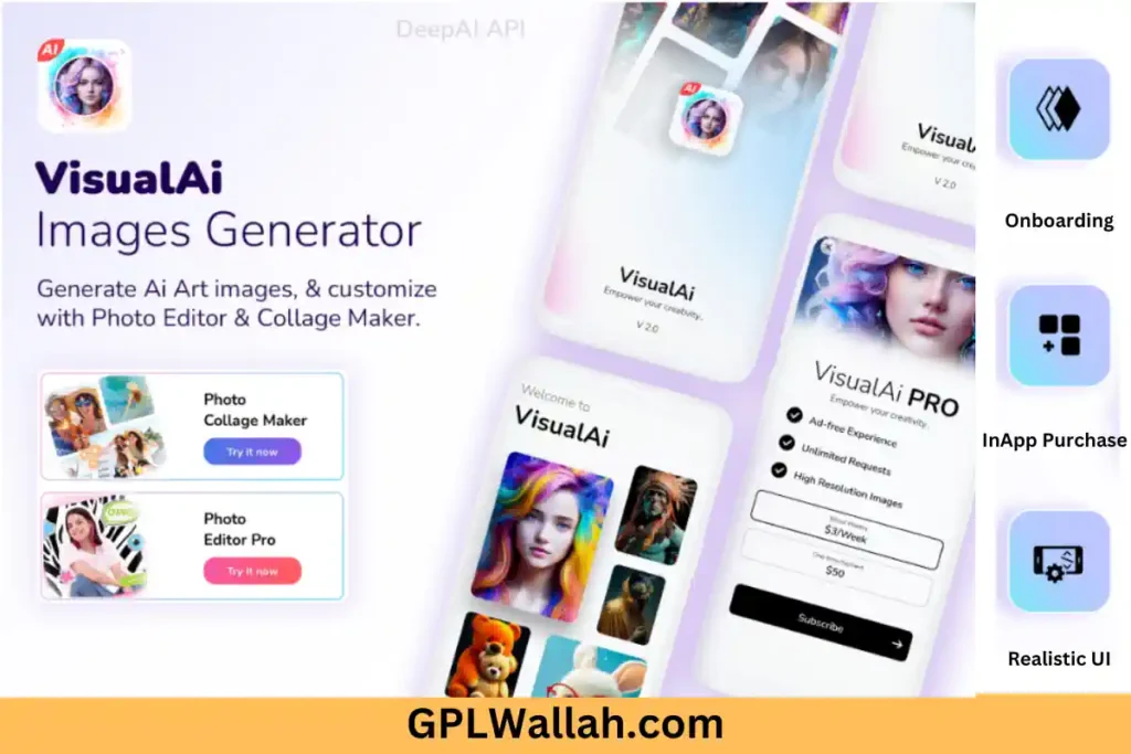 Ai Images Generator - VisualAI + Photo Editor Tools Android App