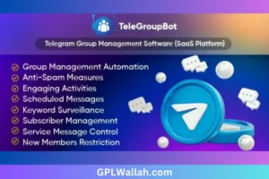 TeleGroupBot: revolutionizes Telegram group management.